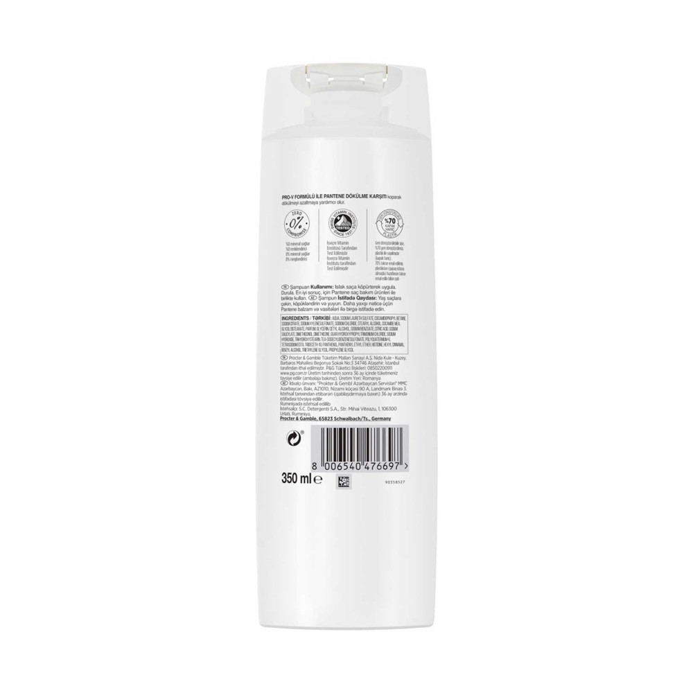 Pantene Şampuan 350 ml Dökülme Karşıtı