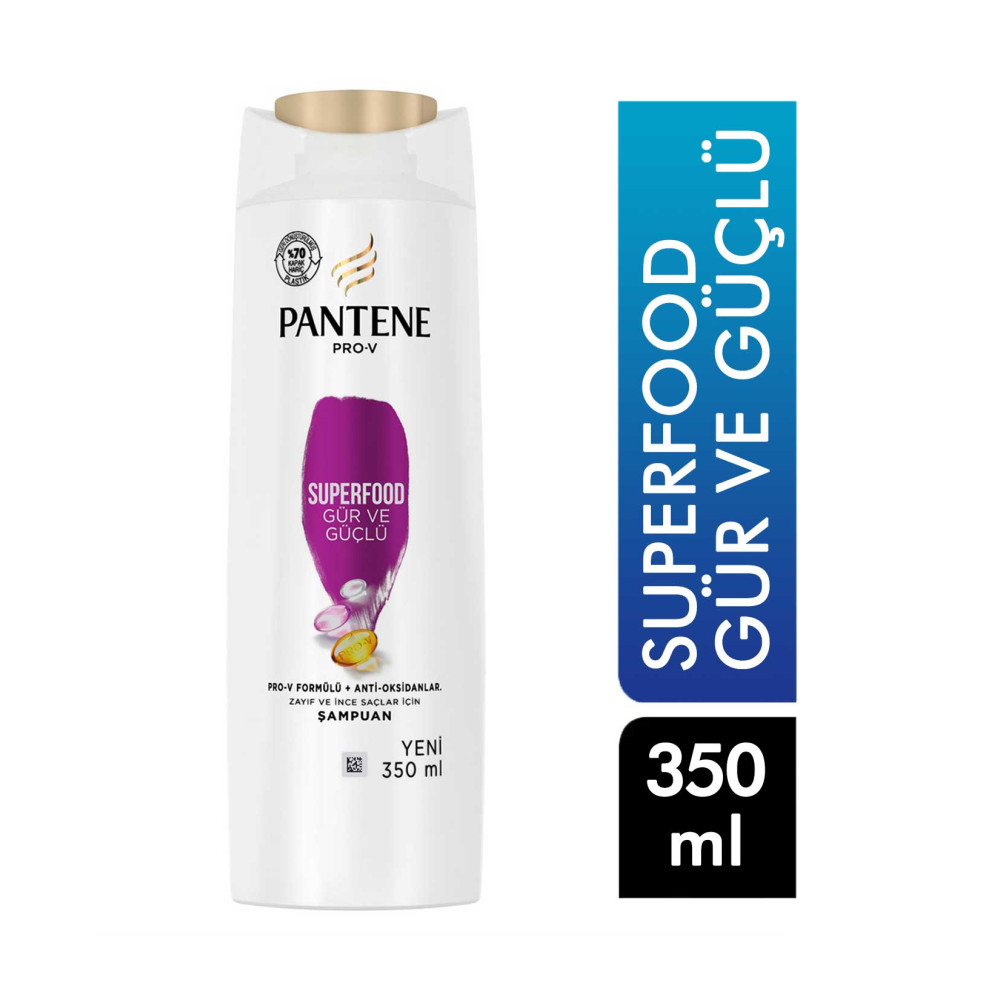 Pantene Şampuan 350 ml Superfood Gür & Güçlü Şampuan ve Saç Kremi Fiyatı
