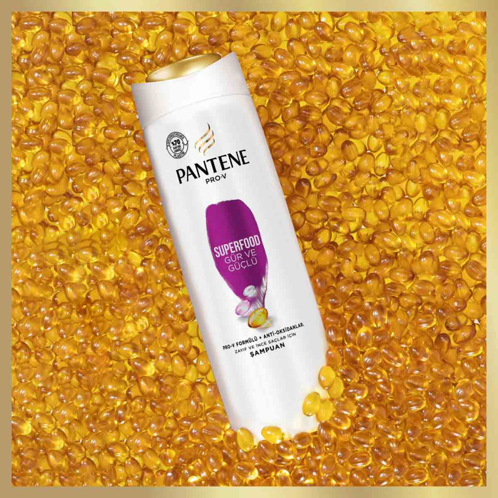 Pantene Şampuan 350 ml Superfood Gür & Güçlü