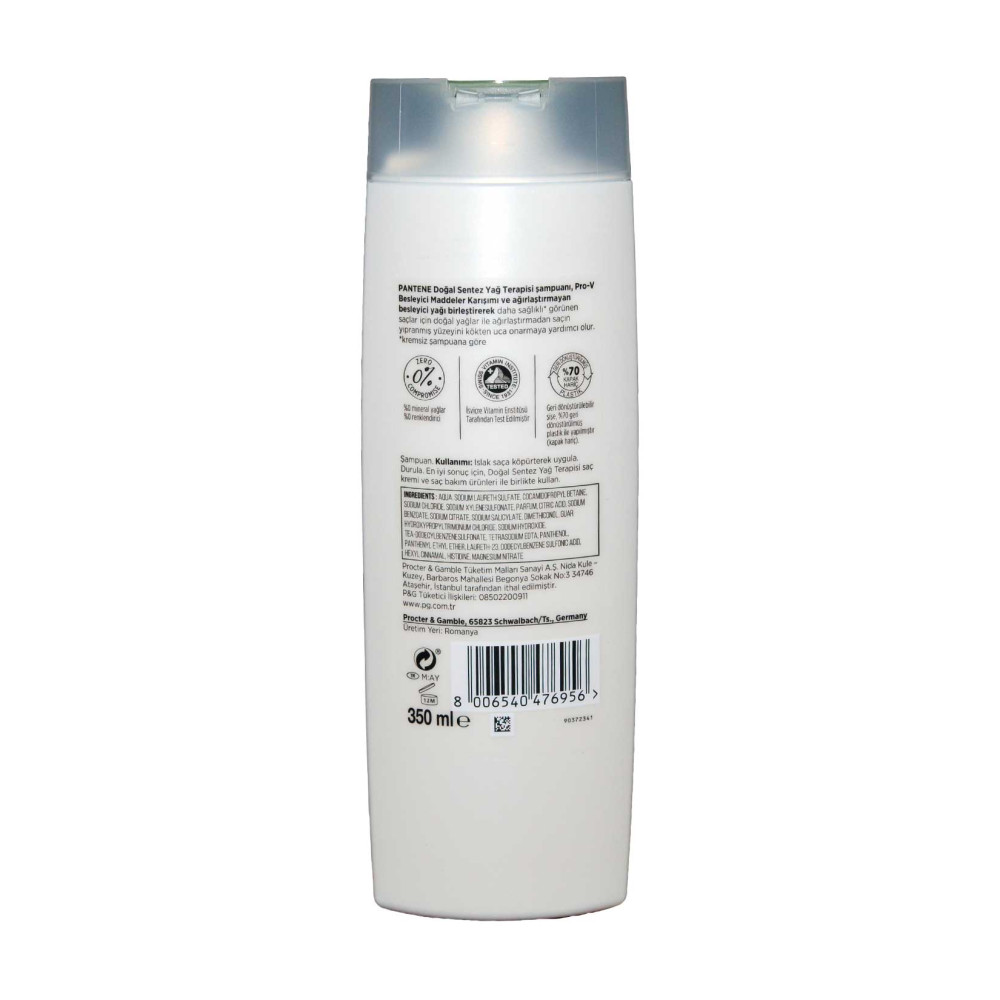 Pantene Şampuan 350 ml Yağ Terapisi