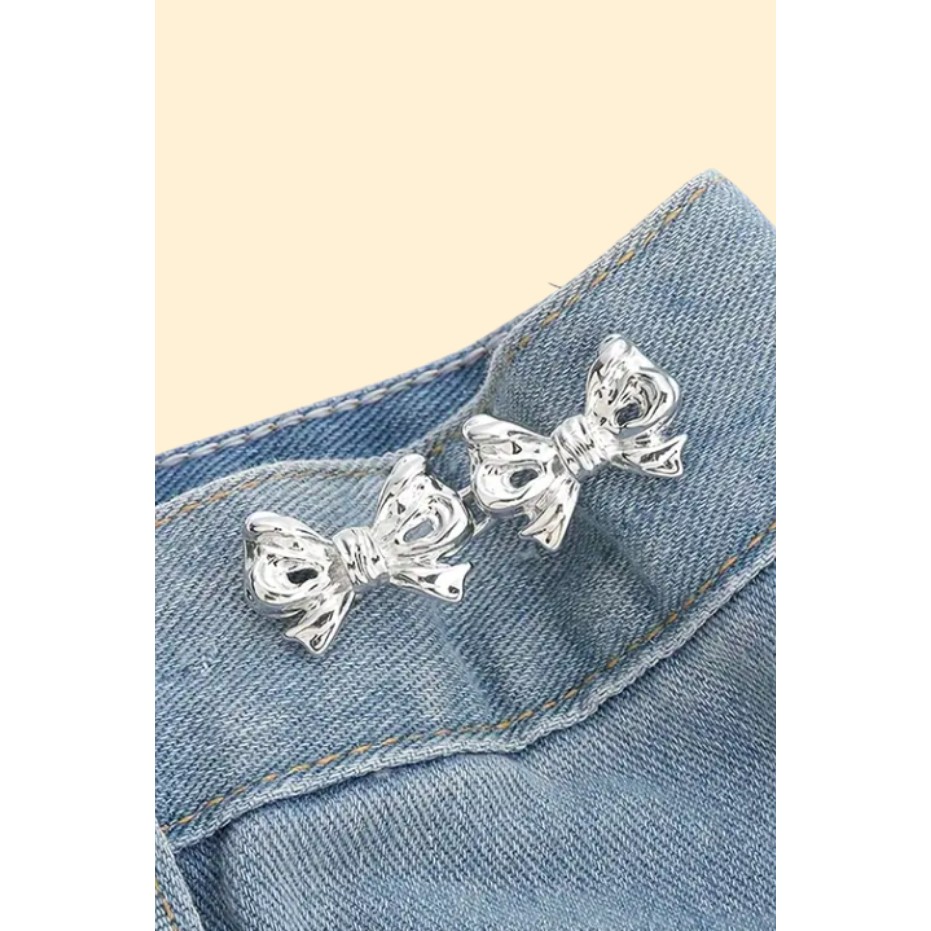 Pantolon Beli Daraltma Aparatı, Broş, Kurdele Kemer, Fiyonk Kemer , Gümüş Renk, Fiyonk Bel Daraltma Çıtçıtı, Dayanıklı Demir Çıtçıt, Kot Pantolon D... Giyim & İç Giyim Fiyatı