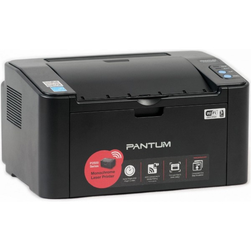 Pantum P2500W Wifi Mono Lazer Yazıcı Tam Dolu Toner - Siyah Yazıcılar Fiyatı