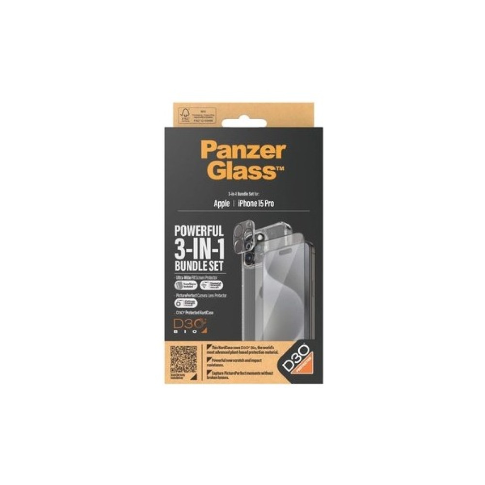 Panzerglass™ iPhone 15 Pro Uwf Bundle , Ekran Kamera Koruyucu, Kapak Cep Telefonu Aksesuarı Fiyatı