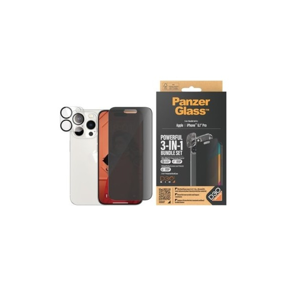 Panzerglass™ iPhone 15 Pro Uwf Privacy Bundle , Ekran Kamera Koruyucu, Kapak Cep Telefonu Aksesuarı Fiyatı