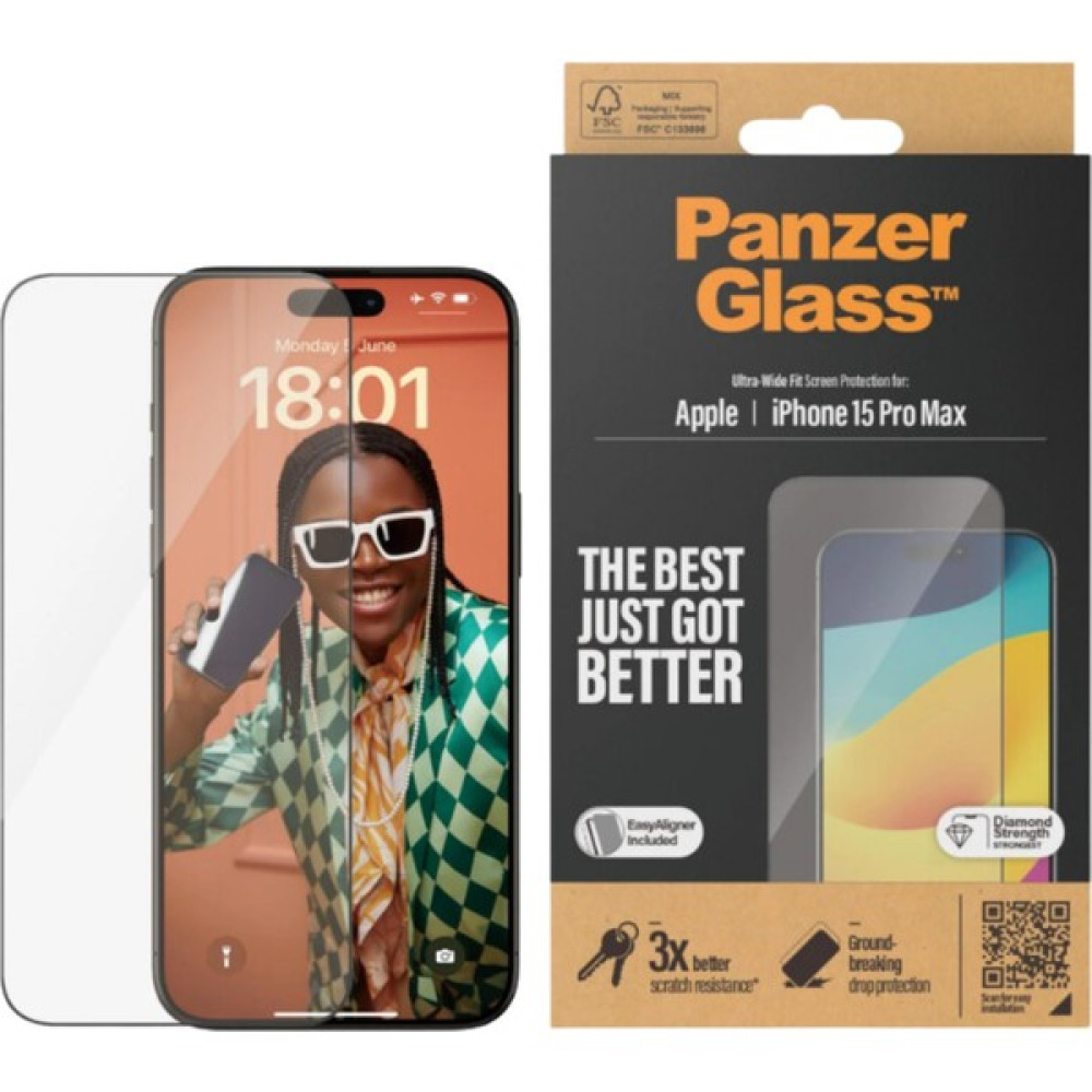 PanzerGlass Panzer Glass IPHONE 15 Pro Max Uwf Ekran Koruyucu - Şeffaf Cep Telefonu Ekran Koruyucusu Fiyatı