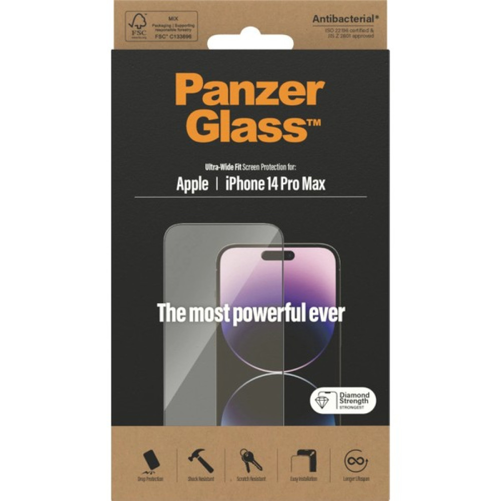 PanzerGlass Panzerglass™ Apple iPhone 14 Pro Max Uwf Antibakteriyel Ekran Koruyucu Cep Telefonu Ekran Koruyucusu Fiyatı