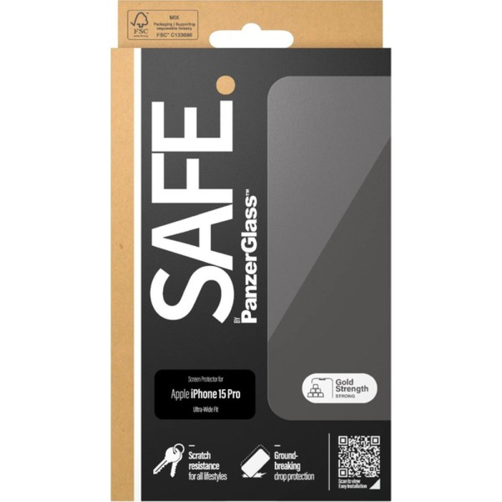 Panzerglass Safe By Panzerglass iPhone 15 Pro Uwf Ekran Koruyucu - Şeffaf Cep Telefonu Ekran Koruyucusu Fiyatı