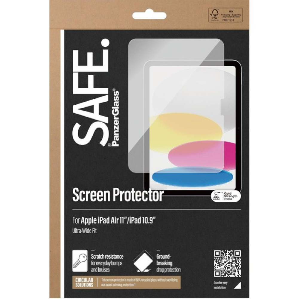 PanzerGlass Safe. By Panzerglass Screen Protector iPad Air 11'' (2024) | iPad 10.9'' | Ultra-Wide Fit Tablet Aksesuarı Fiyatı