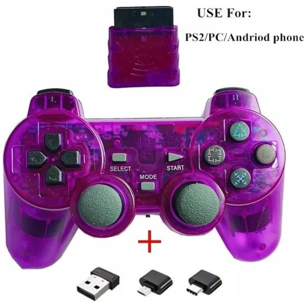Papajack Purple-2.4g Kablosuz Denetleyici Ps2 Gamepad Için Ps2 Kablosuz Oyun Kolu Için Ps2 Pc Android Telefon Oyun Denetleyicisi (Yurt Dışından) Konsol Aksesuarları Fiyatı