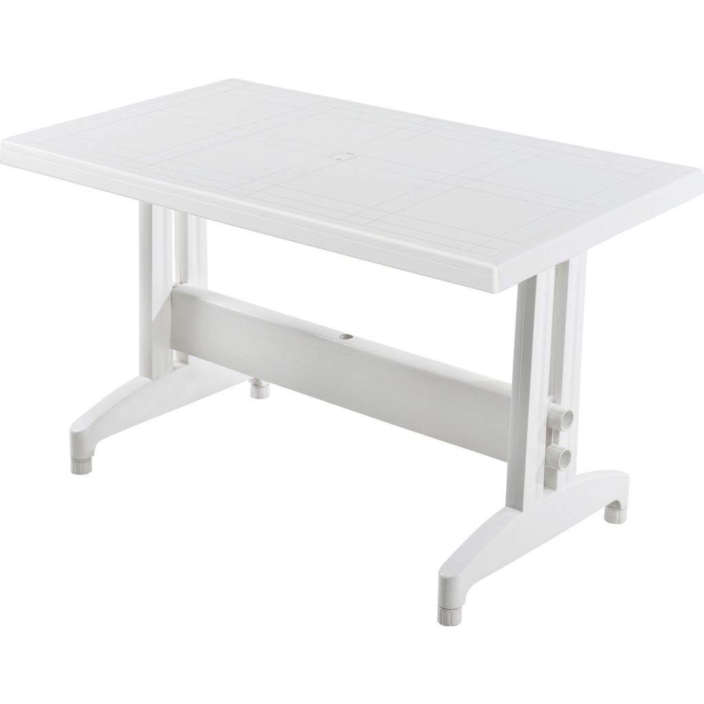 Papatya Prestige Masa Plastik Bahçe Masası Beyaz Dikdörtgen 70 cm x 120 cm - Renkli Bahçe Masası Fiyatı