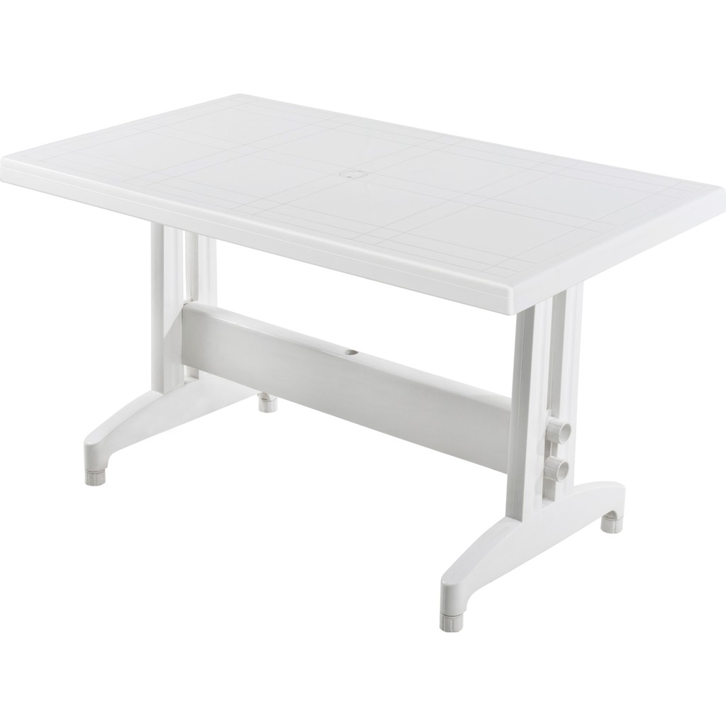 Papatya Prestige Masa Plastik Bahçe Masası Beyaz Dikdörtgen 80 cm x 140 cm - Renkli Bahçe Masası Fiyatı