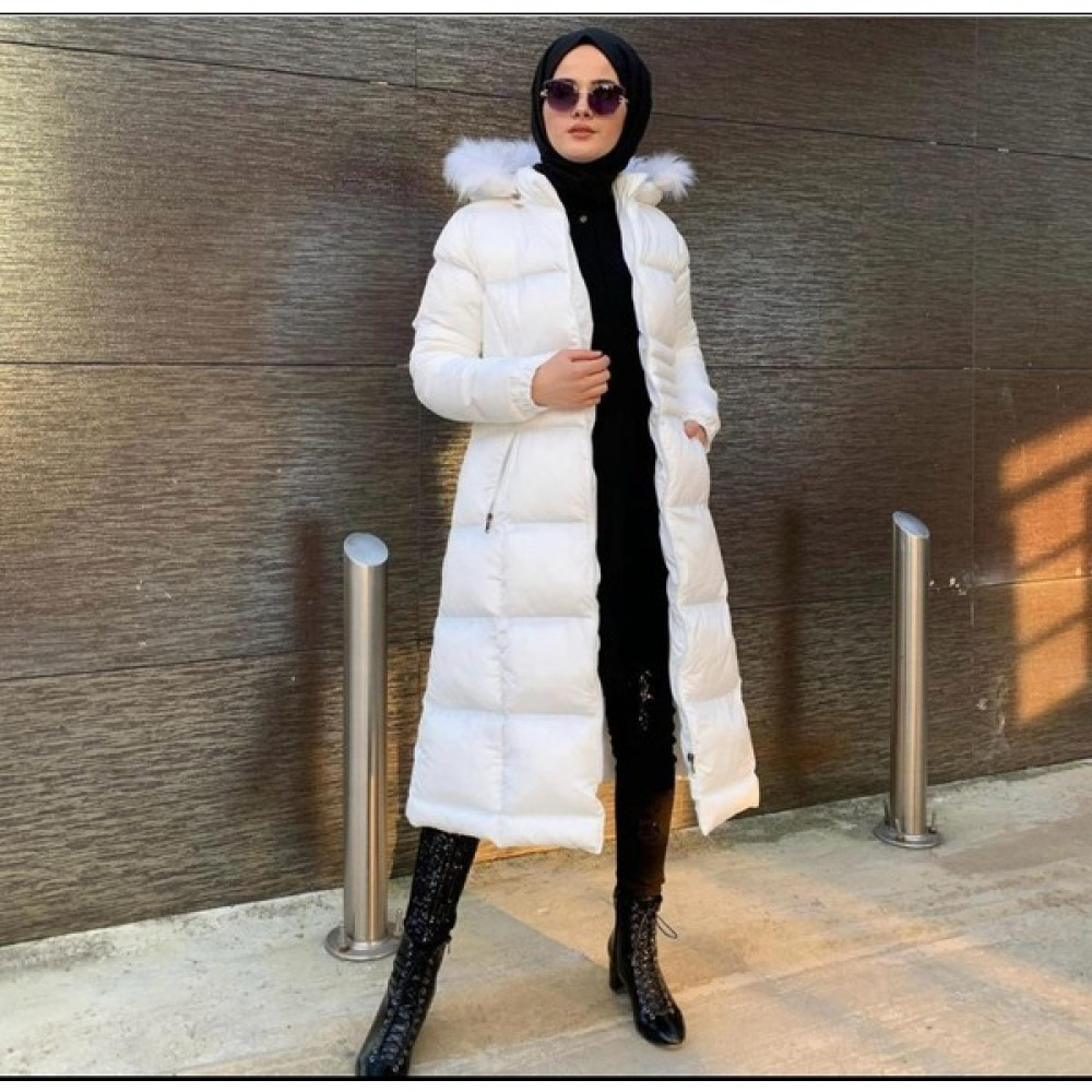Papatyam Butik Uzun Şişme Mont Bayan Mont Fiyatı