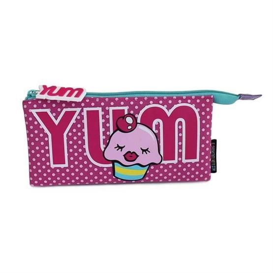 Pape 3 Bölmeli Yum Cupcake Düz Kalem Kutusu
