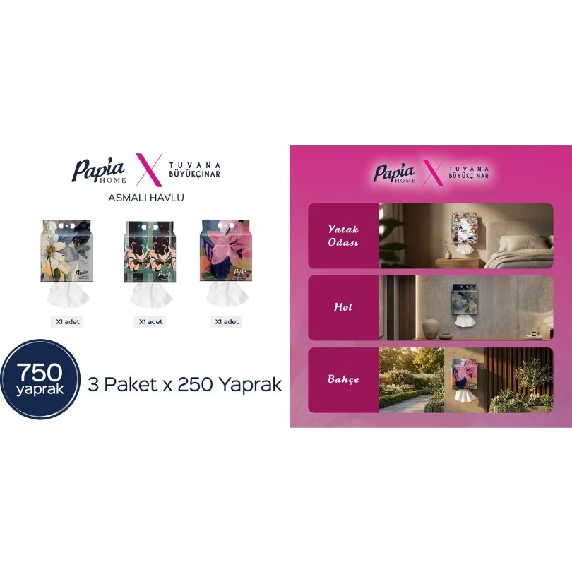 Papia Asmalı Havlu 250 Li*3 El / Yüz Havlusu Fiyatı