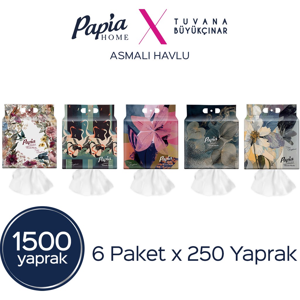 Papia Home Asmalı Havlu 1500 Yaprak El / Yüz Havlusu Fiyatı