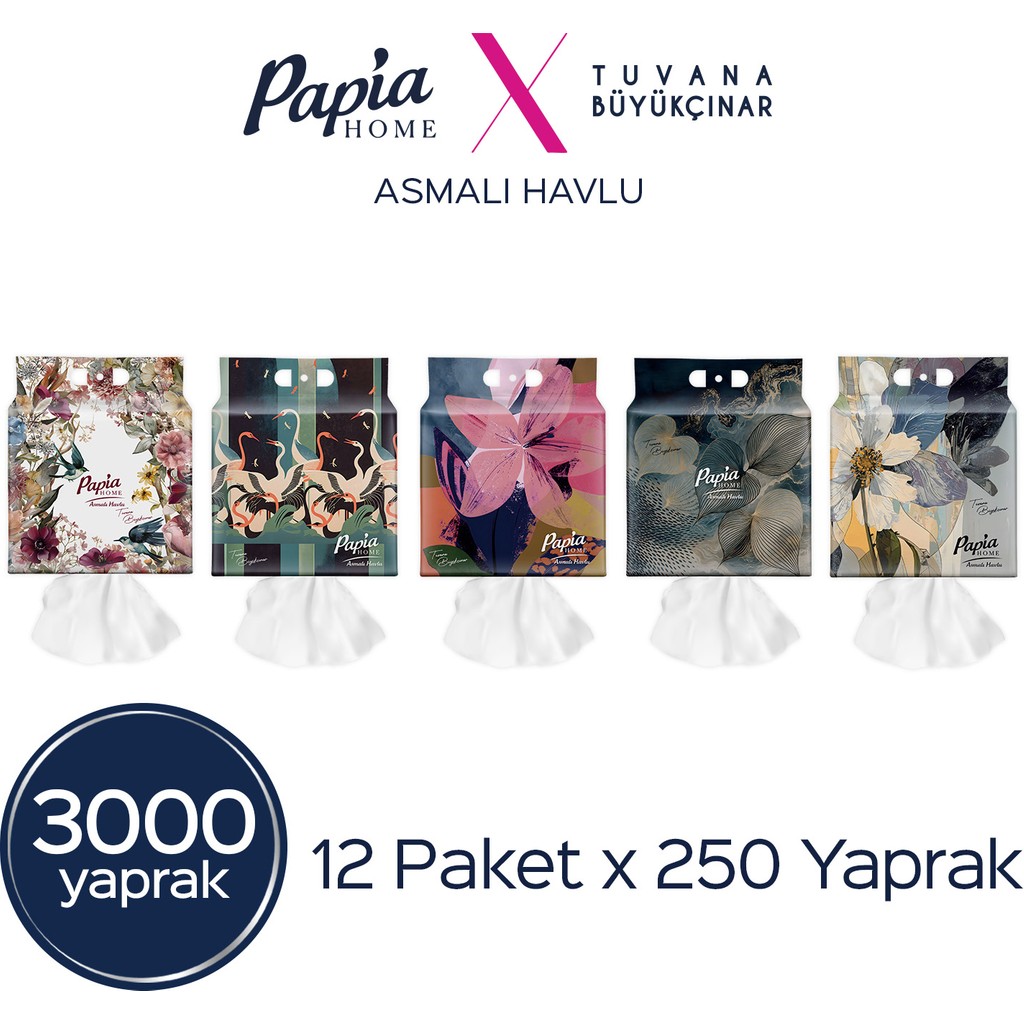 Papia Home Asmalı Havlu 3000 Yaprak El / Yüz Havlusu Fiyatı