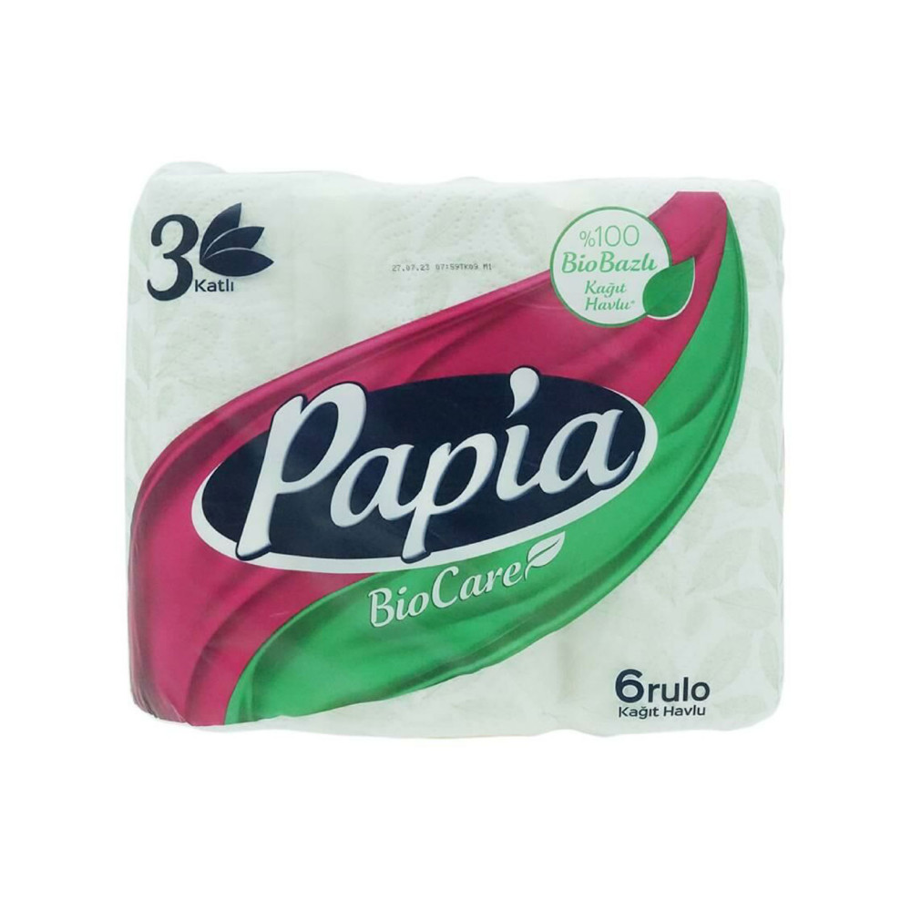 Papia Kağıt Havlu 6 Rulo Bio Care Kağıt Havlu Fiyatı