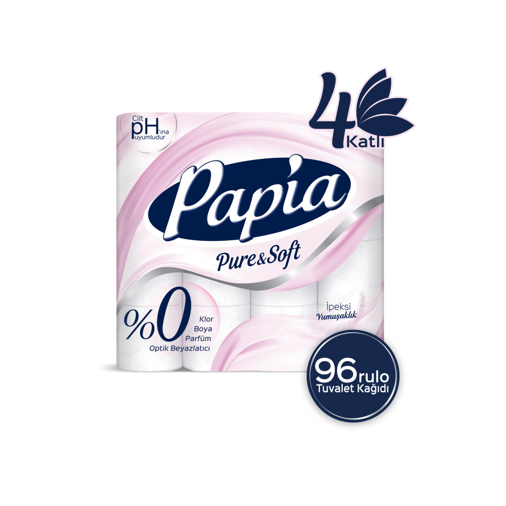 Papia Pure & Soft Tuvalet Kağıdı 96 Rulo Tuvalet Kağıdı Fiyatı