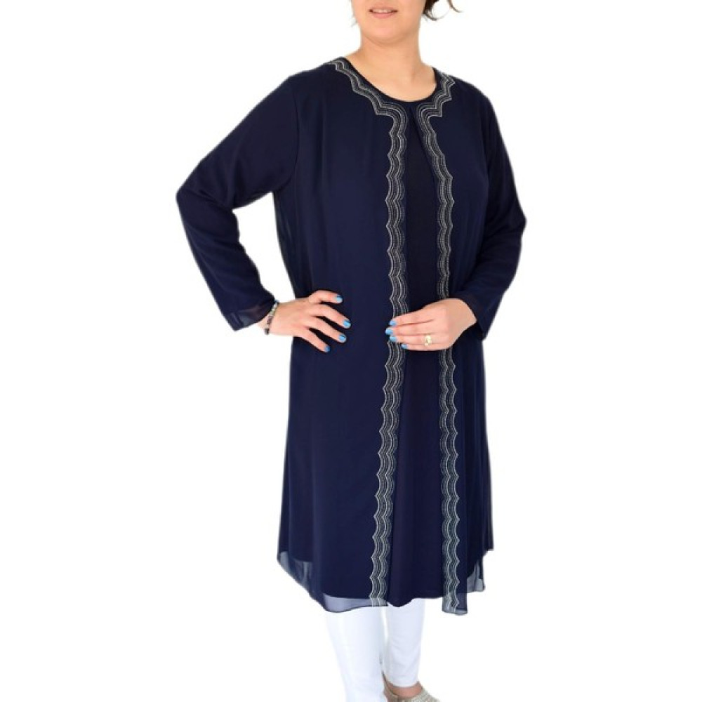 Papilla Kadın Abiye Taşlı Tunik Elbise 9527 BGL-ST02662 Elbise Fiyatı