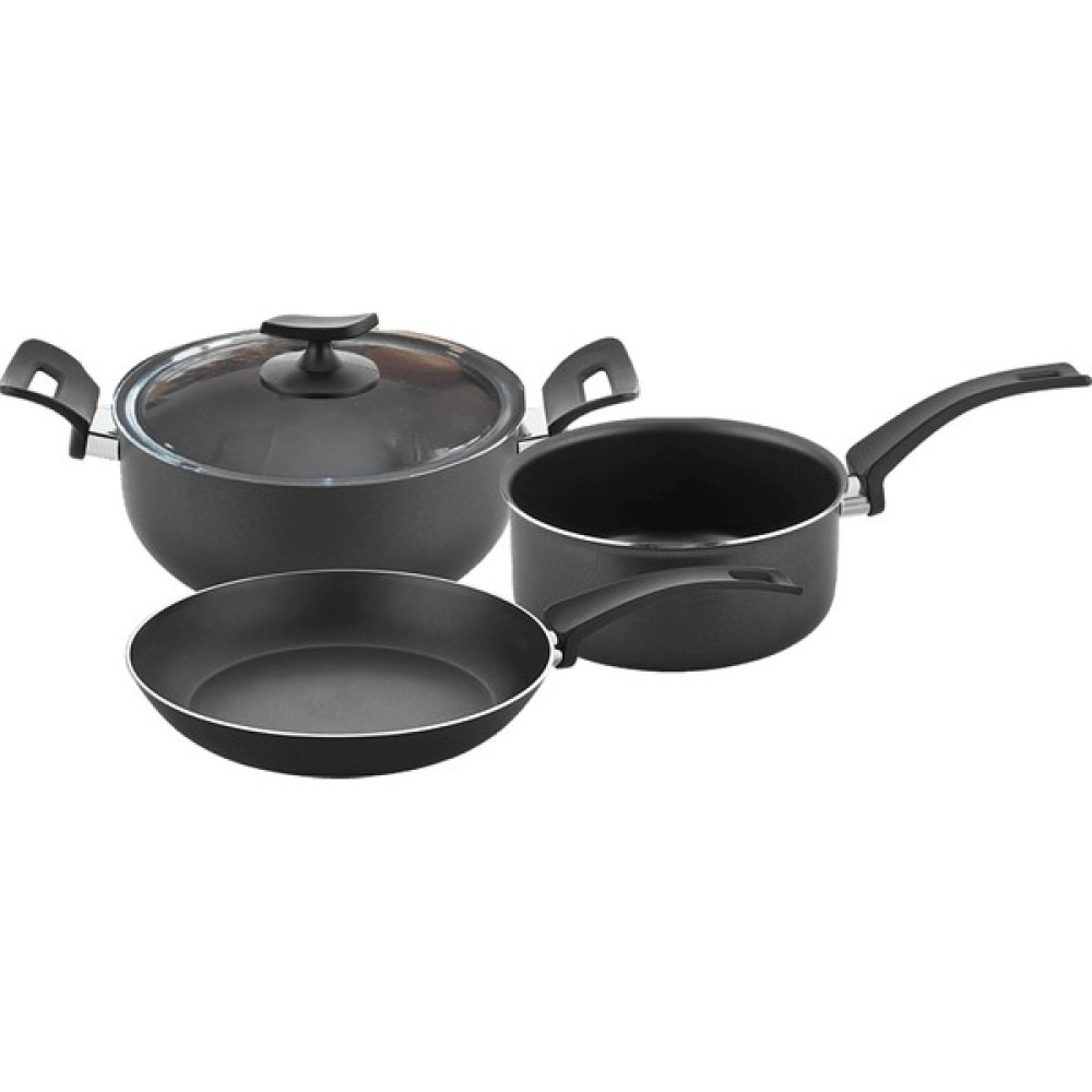 Papilla Ragnar 24CM Tava Sunday Tencere 16CM Sos Tavası 4'lü Tencere ve Tava Seti Siyah - 24 cm Tencereler Fiyatı