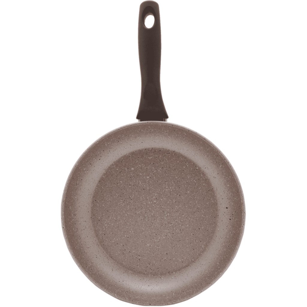 Papılla Vilma 28 cm Dövme Tava Krem Kırçıllı - Kahverengi Tencere / Tava Setleri Fiyatı