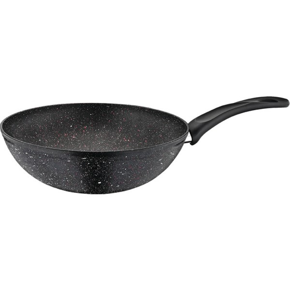 Papilla Vilma Wok Granit Tava 28 cm Siyah Kırçıllı Tavalar Fiyatı