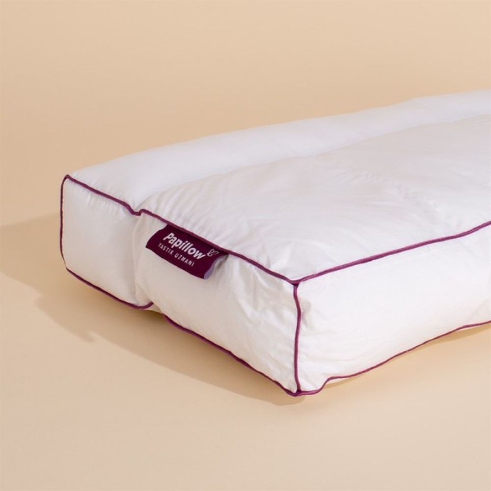 Papillow Boyun Destekleyici Promed Yastık 60 x 40 cm (Sert) - Krem Rengi Yastık Kılıfı Fiyatı