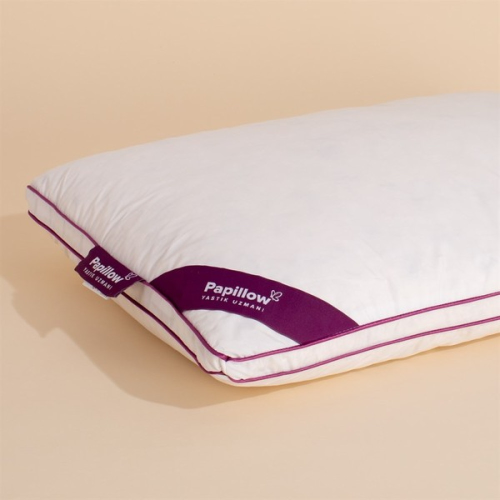 Papıllow Luxury Duvet Excellent Kaz Tüyü Yastık 50*70 - 50 x 70 cm - Beyaz Yastık Kılıfı Fiyatı