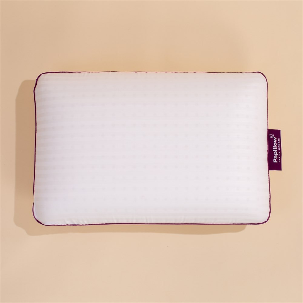 Papillow Medical Layla Lateks Yastık 60*40*15 (King Size) - 60 x 40 cm - Bej - Beyaz Çizgili Yastık Fiyatı