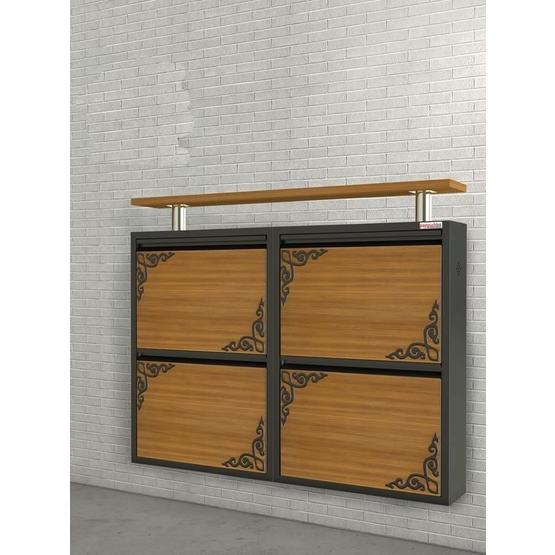 Pappuchbox Q-UV-3025 4lü Yatay Metal Metal Ayakkabılık