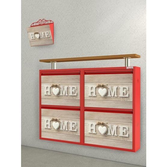 Pappuchbox Q-UV-3025 4lü Yatay Metal Metal Ayakkabılık Ayakkabılık Fiyatı