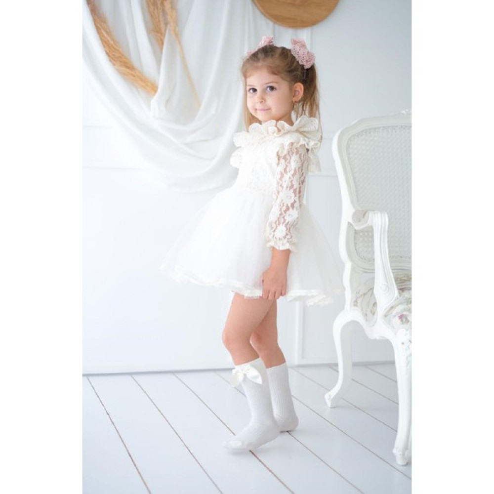 Papyon Baby Kids Lilly Güpürlü Tüllü Kız Bebek Çocuk Prenses Özel Gün Elbisesi Bebek Elbisesi Fiyatı