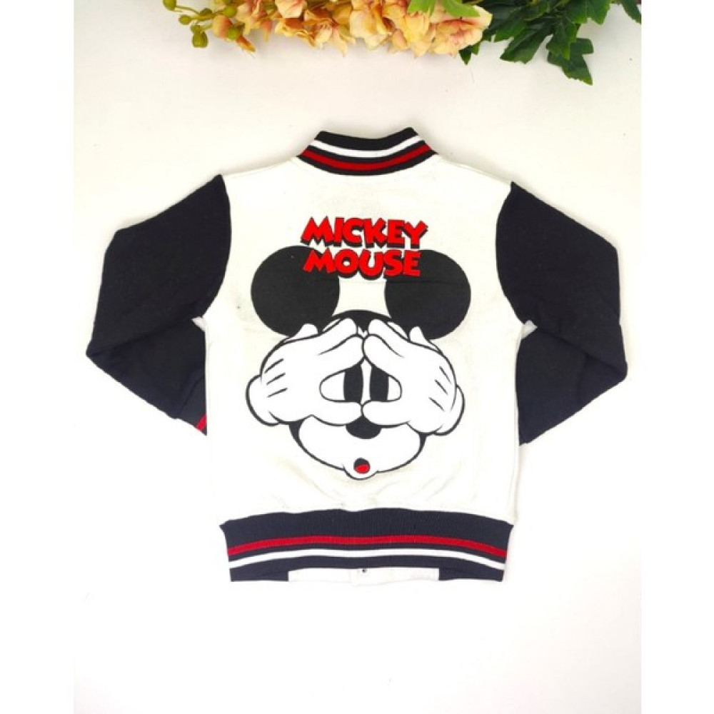 Papyon Baby Kids Mickey Mouse Ön ve Sırt Baskı Şardonlu Kolej Ceket Mont Erkek Çocuk Mont Fiyatı