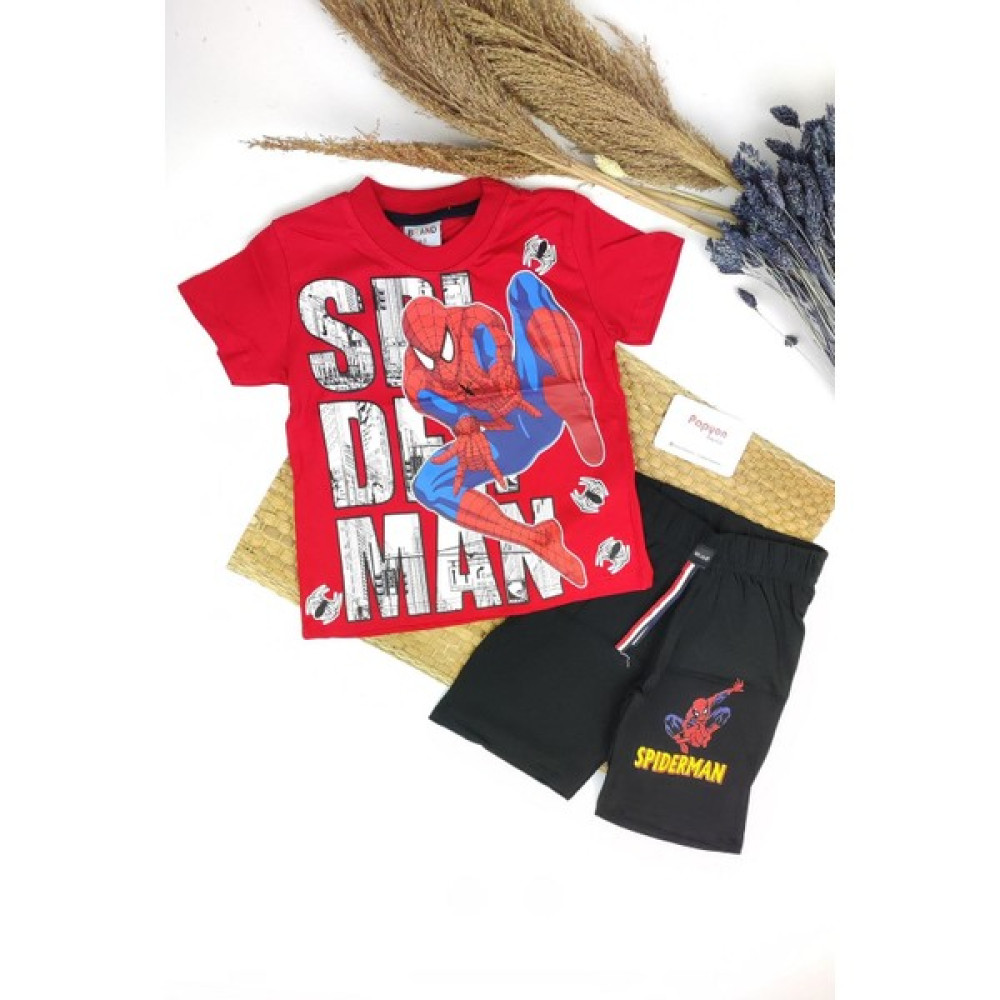Papyon Baby Kids Spiderman Erkek Çocuk Şort Tshirt Takım Spiderman Kostüm Erkek Çocuk Giyim Takımı Fiyatı