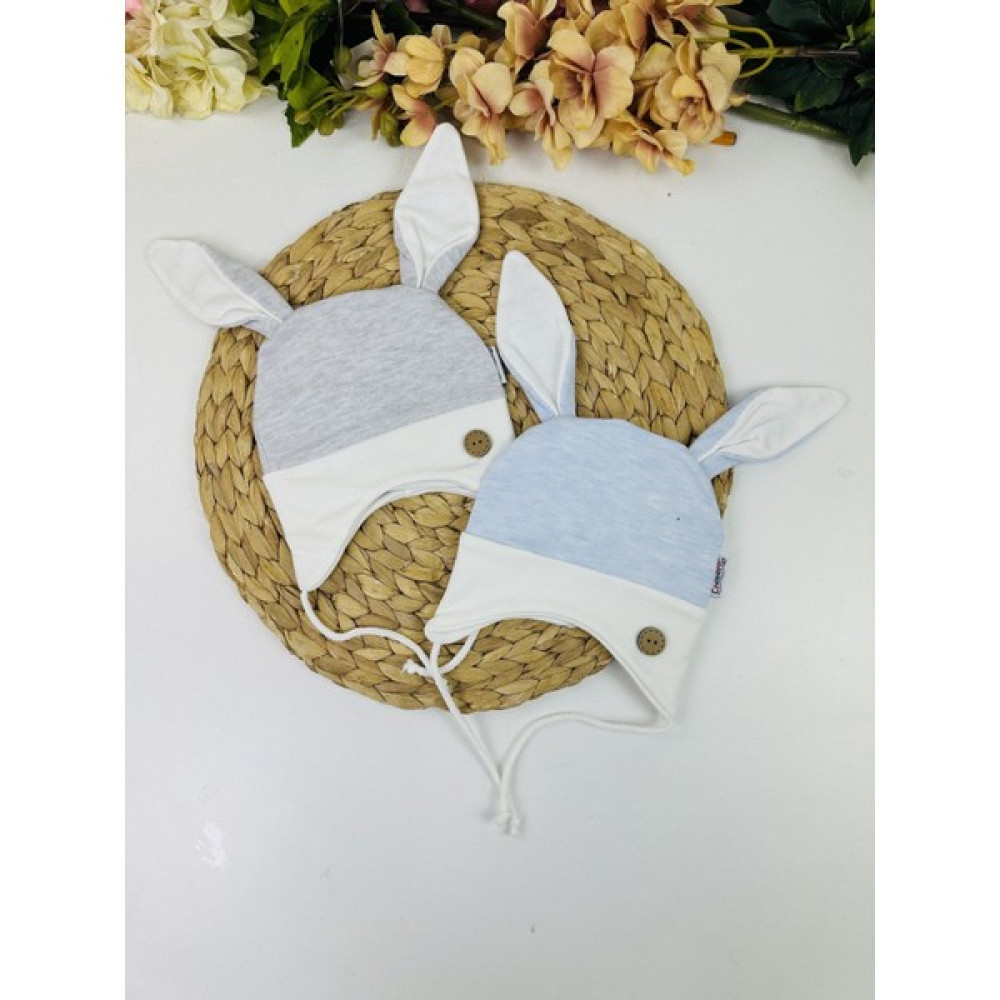 Papyon Baby Kids Tavşan Kulaklı Erkek Bebek 2'li Penye Bere Seti (28 Cm) Bebek Şapkası Fiyatı