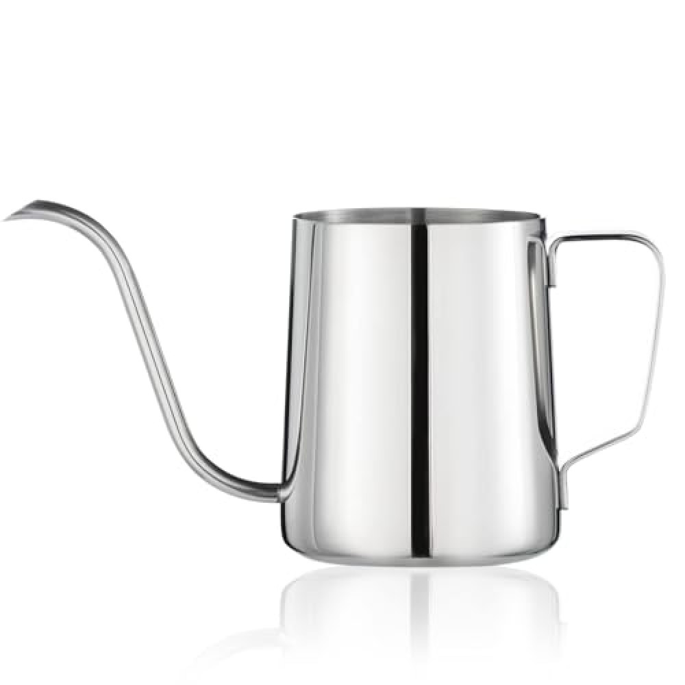 PARACITY Pour Over Kettle, Gooseneck Spout Coffee Tea Pot,12OZ Hanging Ear Hand Blunt Long Narrow Drip Cup Gooseneck Kettle, Camping Coffee Pot for Travel Outdoor(Stainless Steel)