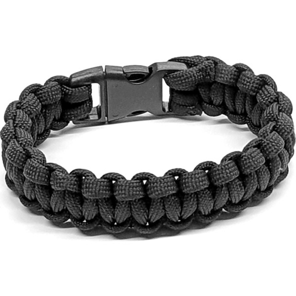 Paracord Bileklik - 19 cm - Siyah Saat ve Bileklik Aksesuarı Fiyatı