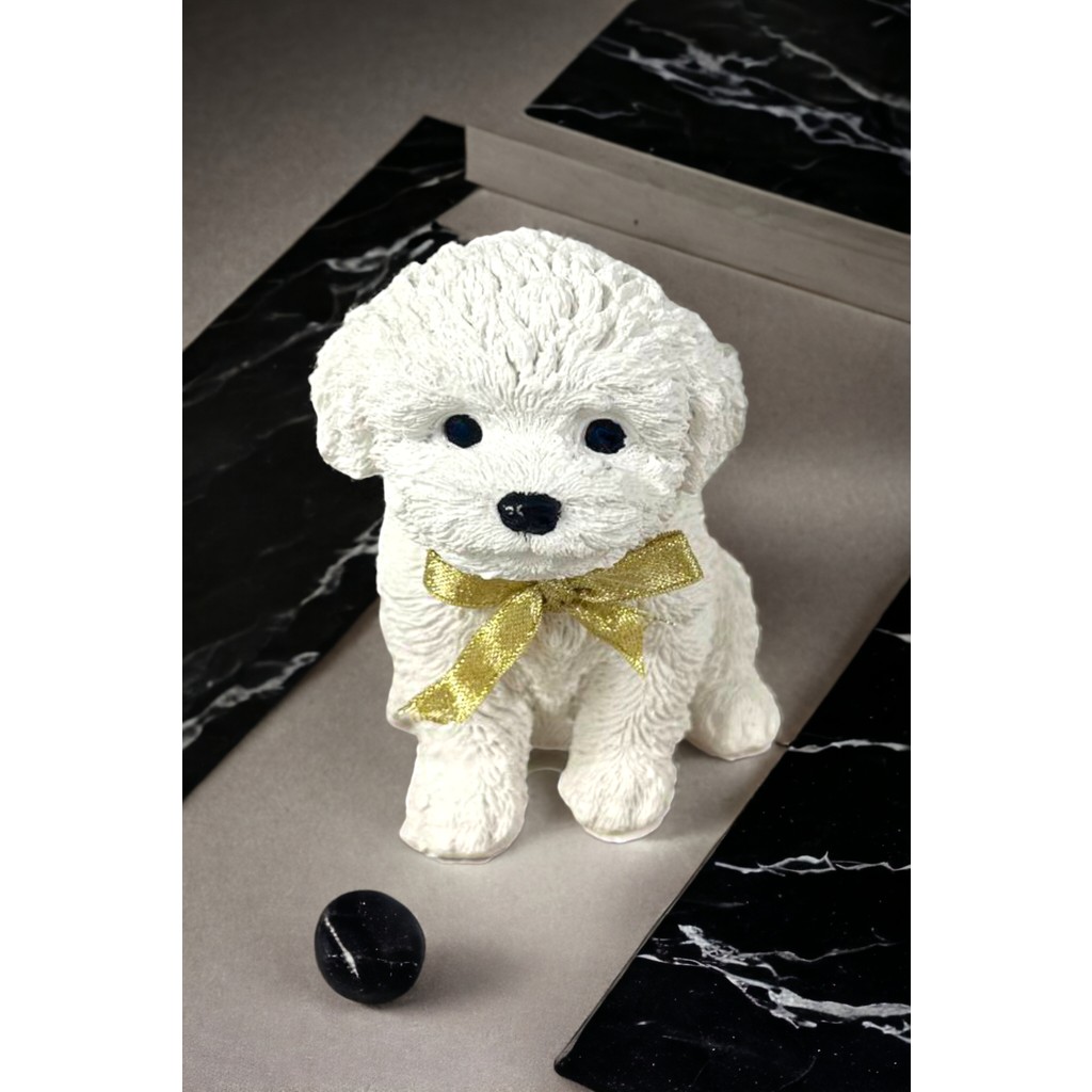 Paradise Work Köpek Biblo Poodle Dekoratif Aksesuar 13X13X10CM - Beyaz Evcil Hayvan Ürünleri Fiyatı