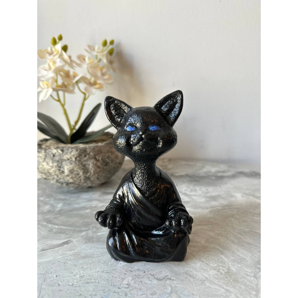Paradise Work Yoga Yapan Kedi Biblo Meditasyon Kedi Heykeli Ev Dekorasyon - Renkli Evcil Hayvan Ürünleri Fiyatı