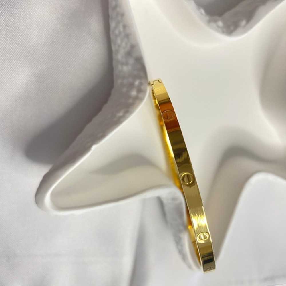 Paradoks Store 4X60 mm Ince Gold Cartier Çelik Bileklik Altın, Takı & Aksesuar Fiyatı