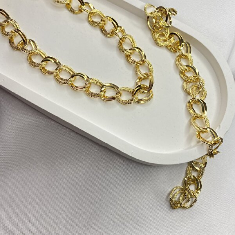 Paradoks Store Samanyolu Zincir Kolye ve Bileklik Gold Çelik Set Altın, Takı & Aksesuar Fiyatı