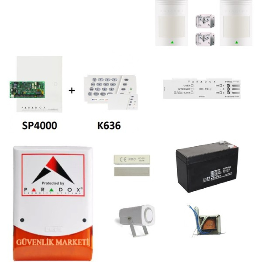 Paradox PARADOX-SP4000 8 Bölgeli-Kablolu-Panel-Full-Ip-Set Oto Boyaları Fiyatı