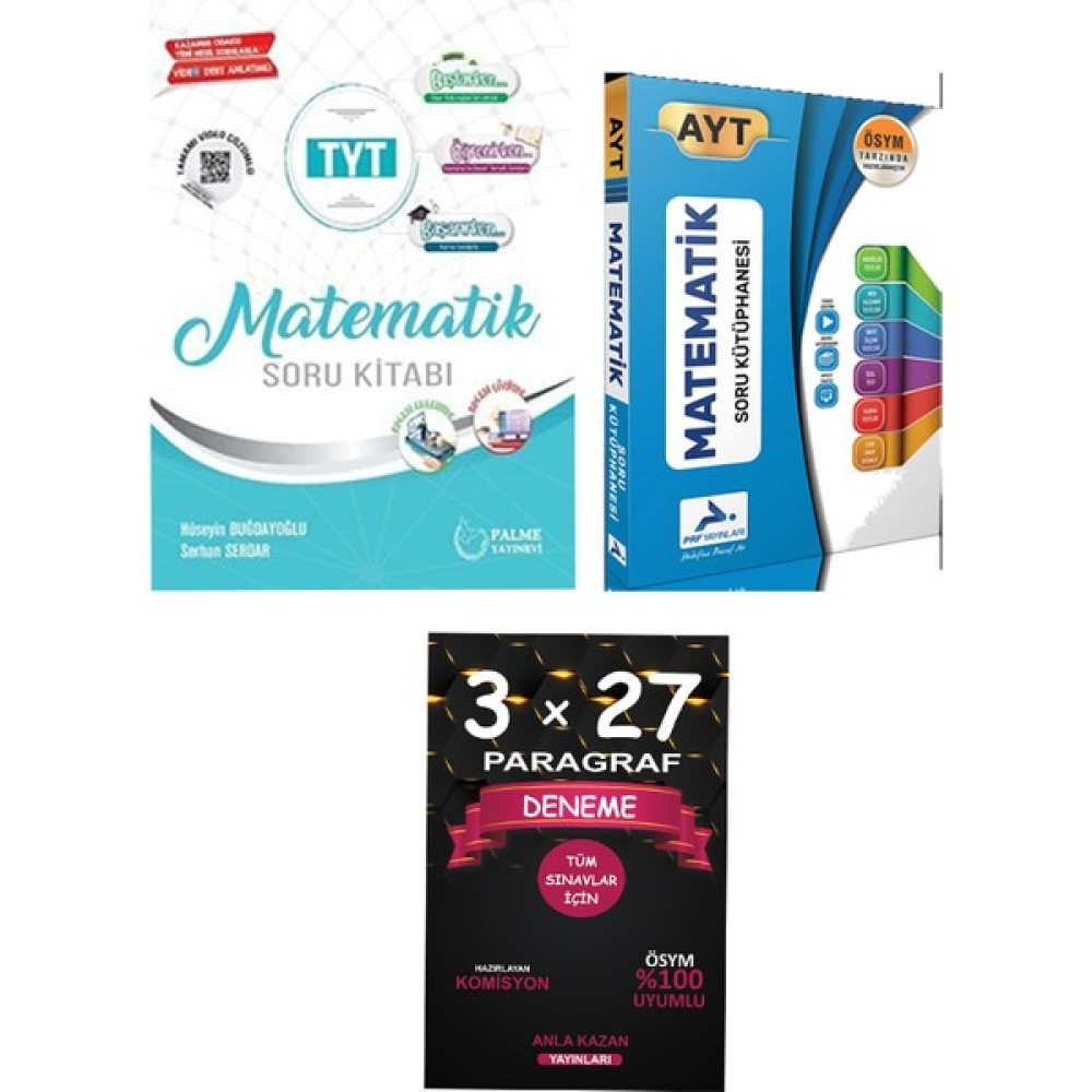 Paraf Tyt Matematik Soru Kitabı / Ayt Matematik Soru Kütüphanesi Matematik Fiyatı