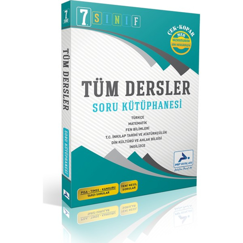 Paraf Yayınları 7. Sınıf Tüm Dersler Soru Kütüphanesi Tüm Dersler Fiyatı