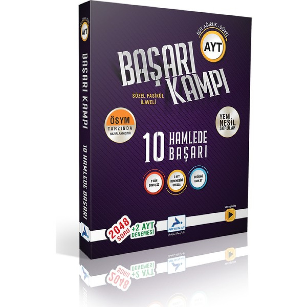 Paraf Yayınları AYT Eşit Ağırlık Sözel 10 Hamlede Başarı Kampı + 2 AYT Denemesi Ders Sınav Kitapları Fiyatı