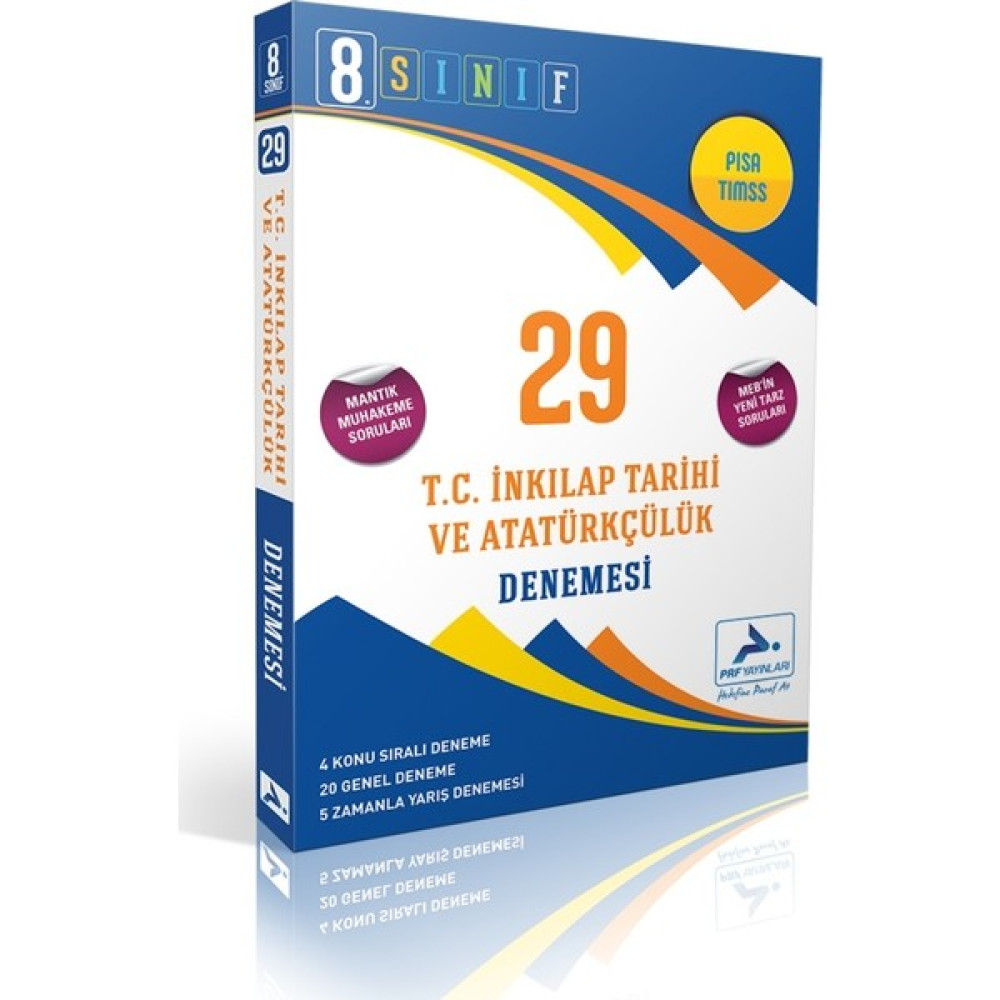 Paraf Yayınları LGS 8. Sınıf 29 T.C. İnkılap Tarihi ve Atatürkçülük Denemesi Ders Sınav Kitapları Fiyatı