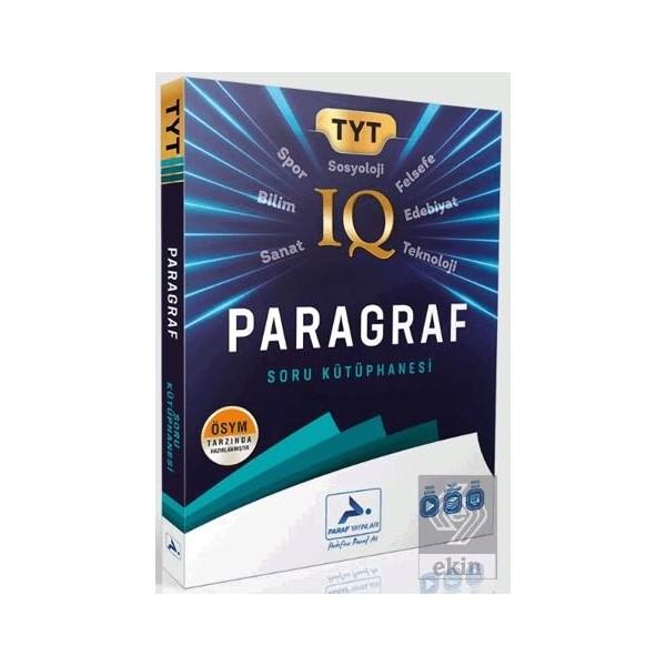 Paraf Yayınları Tyt Iq Paragraf Soru Kütüphanesi Anonim Ekin Basım Yayın Akademik Kitaplar - Kitap Güncel - Genel Konular Fiyatı
