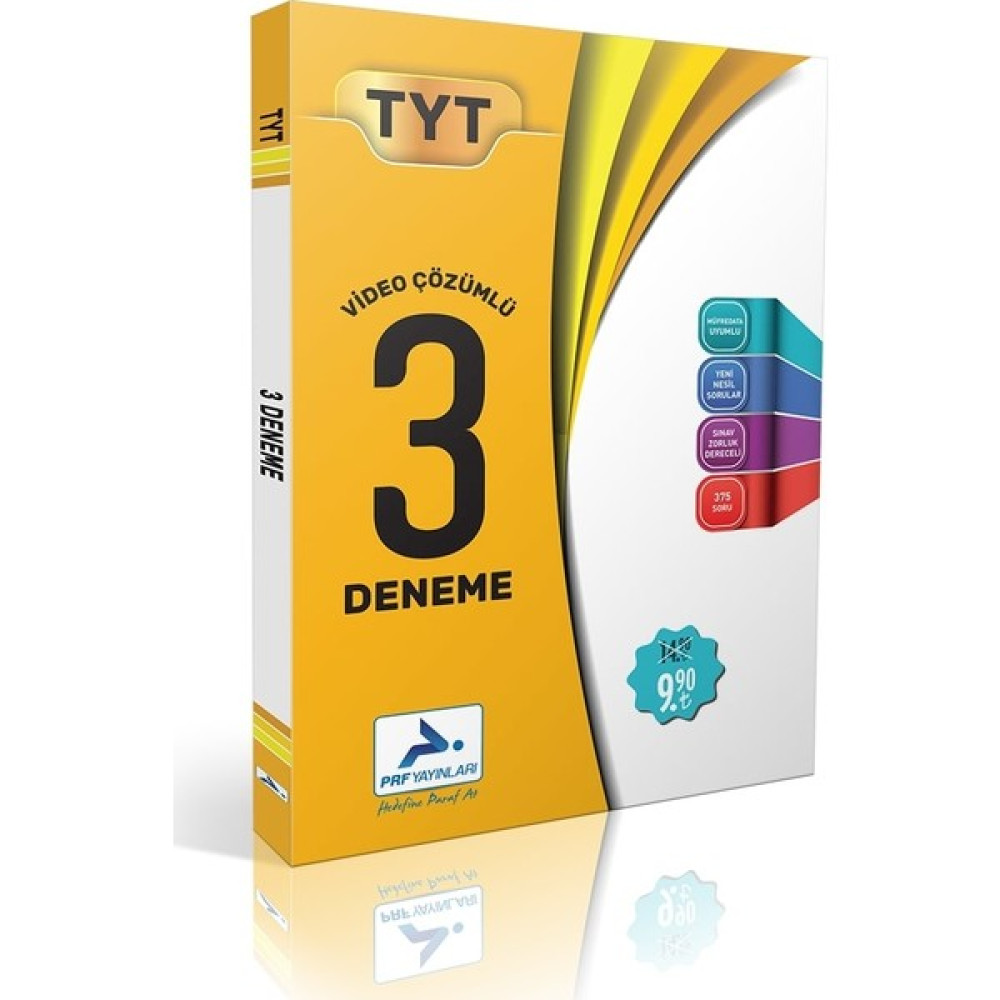 Paraf Yayınları TYT Video Çözümlü 3 Deneme Temel Yeterlilik Testi (TYT) Fiyatı