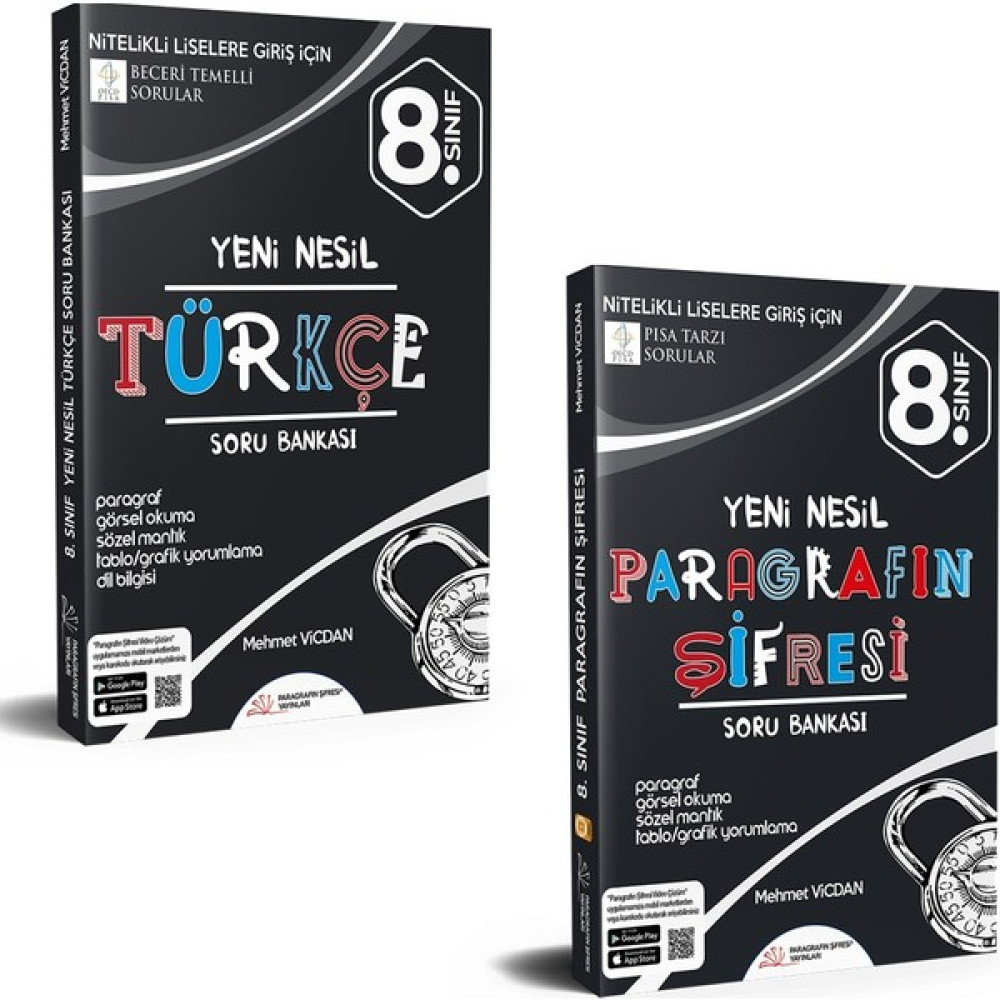 Paragrafın Şifresi 8. Sınıf Yeni Nesil Türkçe + Paragraf Soru Seti Yeni 2022 Ders Sınav Kitapları Fiyatı