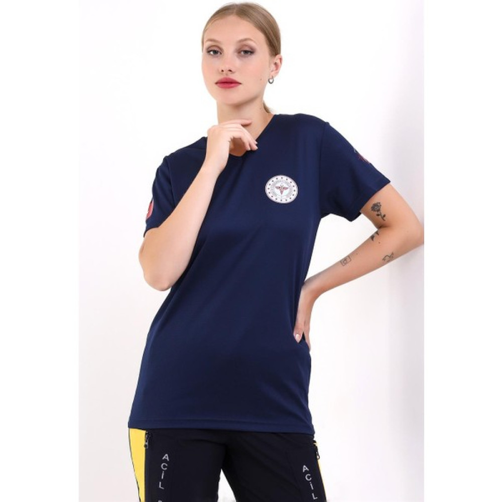 Paramedik Dry Touch Unisex Kısa Kol Tshirt - Lacivert Oto Boyaları Fiyatı